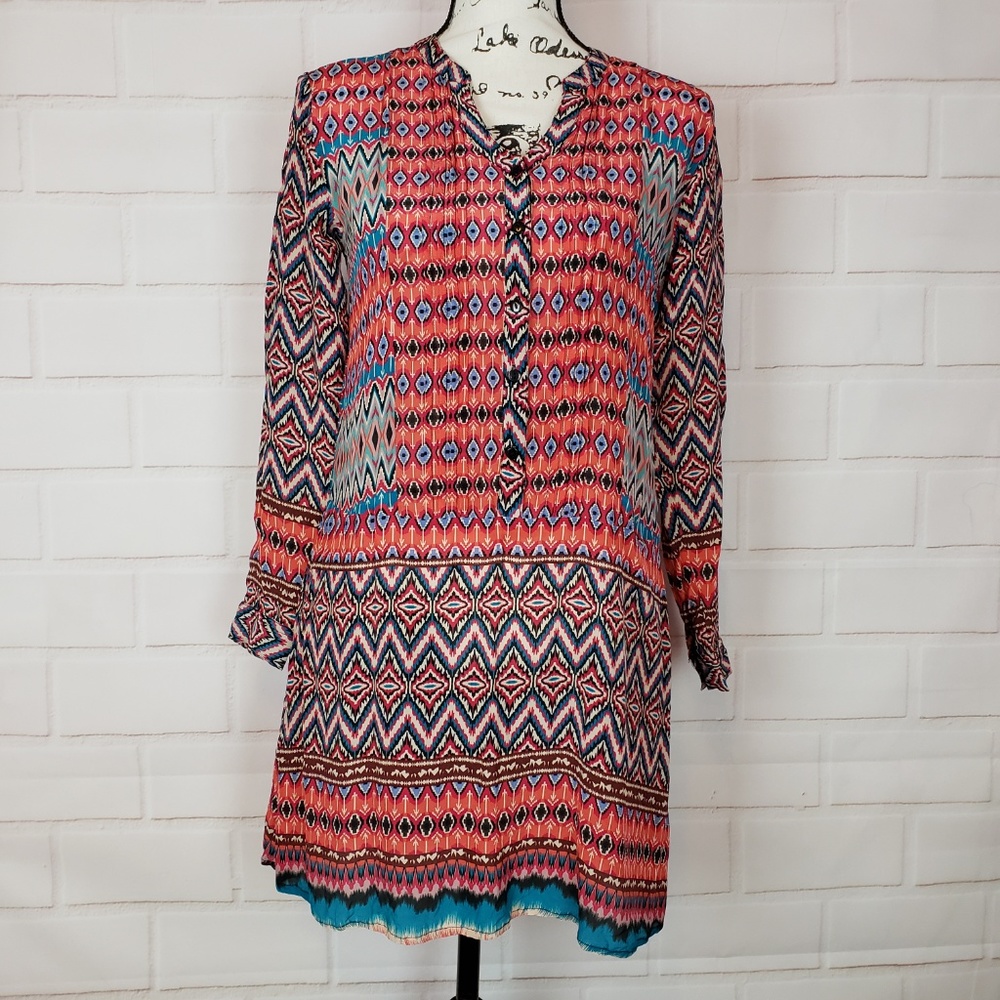 Feathers by Tolani Anthropologie Boho Dress XS